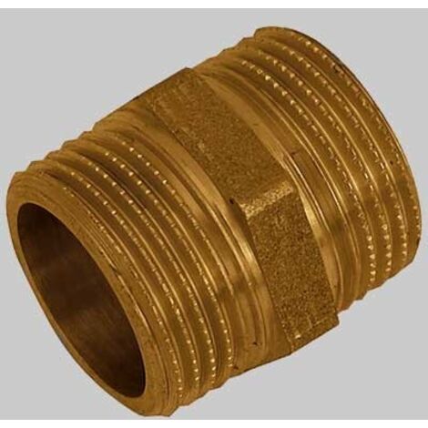 NIPLES 5 FILETTI OTTONE GIALLO - 1"1/4 x 1"1/4