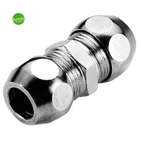 Niples bicono in ottone cromato Ambra 3/8 x Ø 10 mm