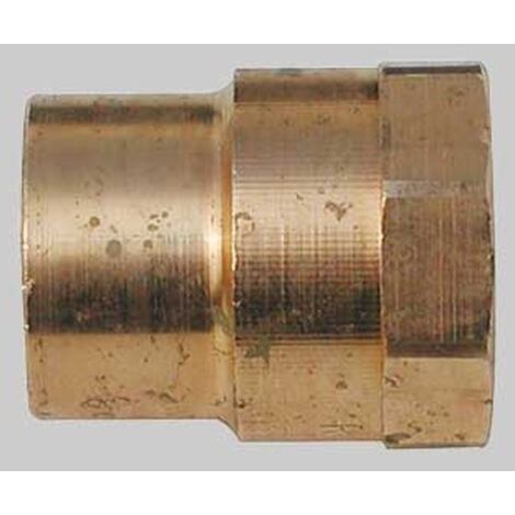 NIPLES BRONZO FILETTATO FEMMINA A SALDARE FEMMINA - 28 x 3/4