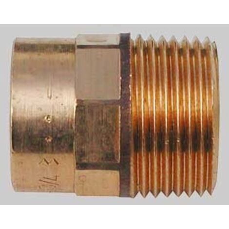 NIPLES BRONZO FILETTATO MASCHIO A SALDARE FEMMINA - 14 x 1/2