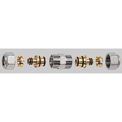 NIPLES DOPPIO CROMATO FAR COMPLETO - 1" x 26 x 3