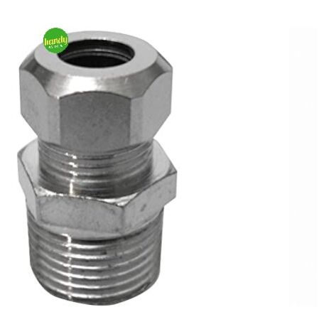 Niples femmina bicono 3/8x10 cromato