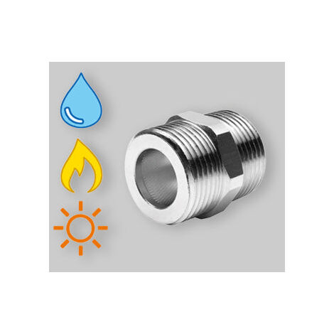 Niples M/M Per Tubo Csst In Ottone Nichelato 1" - 1"