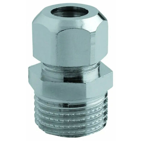 Niples Maschio 1/2" Ø10 Cromato Per Rame