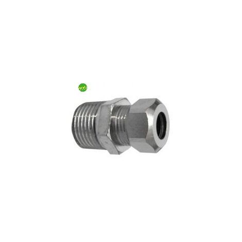 Niples maschio bicono 3/8 x 10 cromato