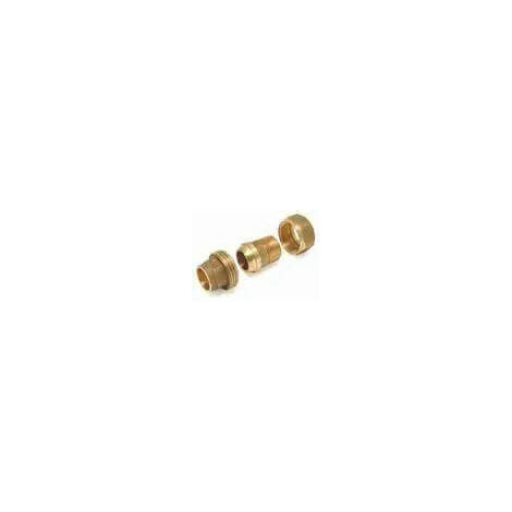 Niples Maschio Con Bocchettone 1" Ø22 Rame A Saldare