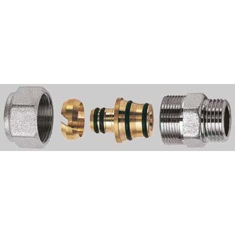 NIPLES MASCHIO CROMATO FAR COMPLETO - 1" x 32 x 3
