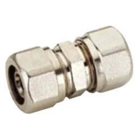 Niples/Raccordo Diritto Doppio Ø20 Multistrato A Stringere Completo Di Kit