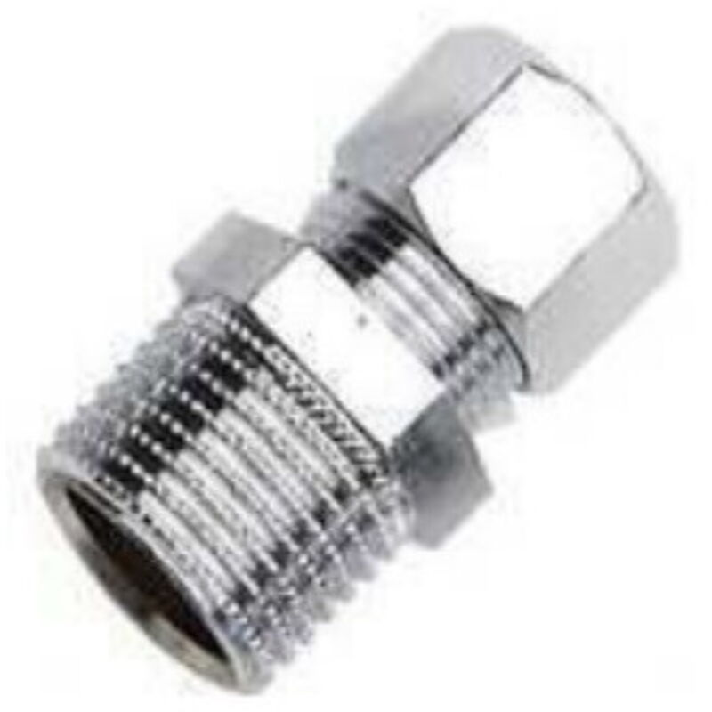 Raccordo Dritto Ridotto 1/2x3/8" Per Climatizzatori - Nipple In Ottone, Per Tubi Flessibili