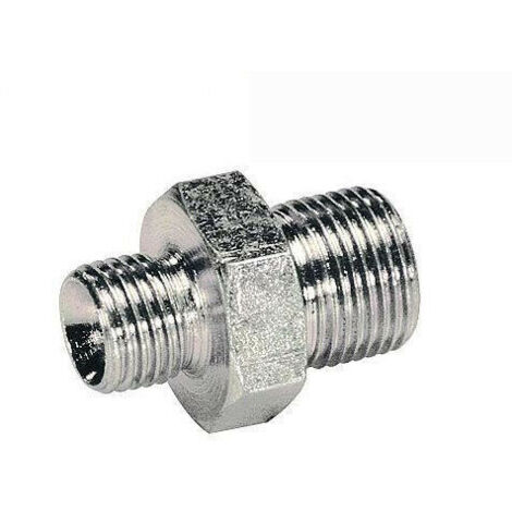 NIPLES RACCORDO ZINCATO RAPIDO CONICO RIDOTTO OLEODINAMICO VARIE MISURE 28202V 1/2"-3/8" (28202)