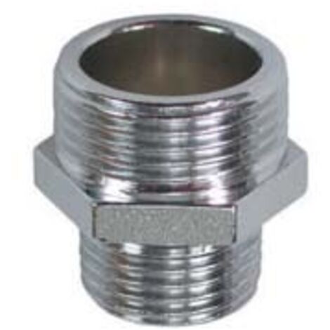 NIPLES RIDOTTO OTTONE CROMATO- - MM  1/2x 3/4 - 10 pezzi