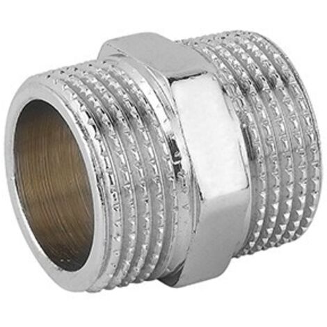 NIPLLES DOPPIO MM OTTONE CROMO 1/2