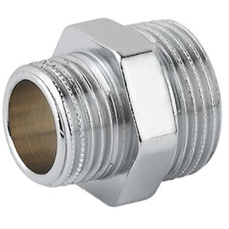 NIPLLES DOPPIO RIDOTTO MM  OTTONE CROMO Misura: 3/4 x 1"