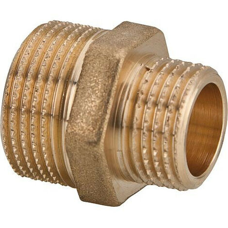 Nipple de reduction en laiton 3/4"x1/2"