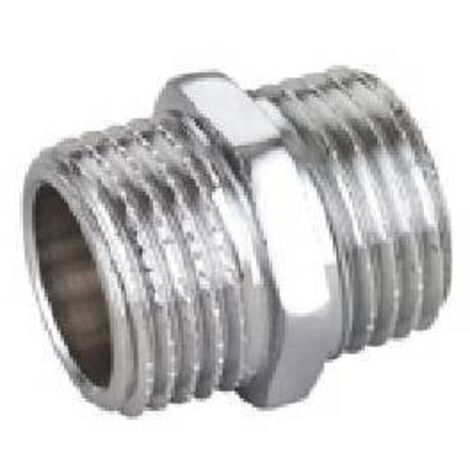 NIPPLE DIRITTO MM IN OTTONE CROMO IBP Misura: 1/4" -CONF