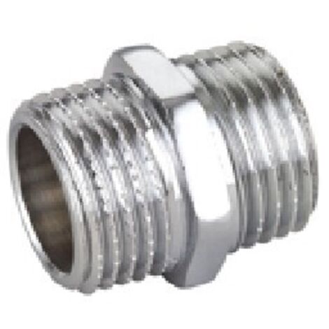 NIPPLE DIRITTO MM IN OTTONE CROMO IBP Misura: 3/4" -CONF