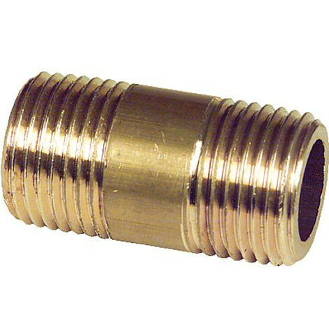 nipple double laiton 3/4" x 110mm