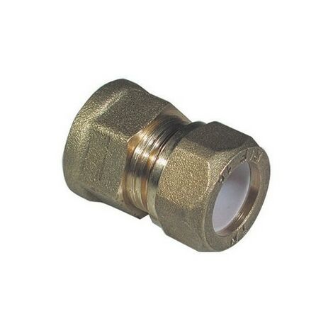 NIPPLE FEMMINA  BICONO PER RAME CON OGIVA TEFLON TIEMME 1/2 x 18