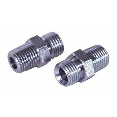 Nipple fioul M3/8 conique - M1/4 (2pcs) - M3/8 conique - M1/4 (2pcs)