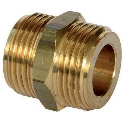 NIPPLE IN OTTONE PER TUBI GAS E ACQUA 1/2
