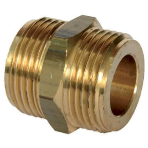 NIPPLE IN OTTONE PER TUBI GAS E ACQUA 3/4