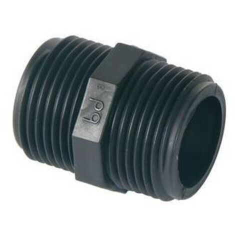 NIPPLE IN PP NERO 1"