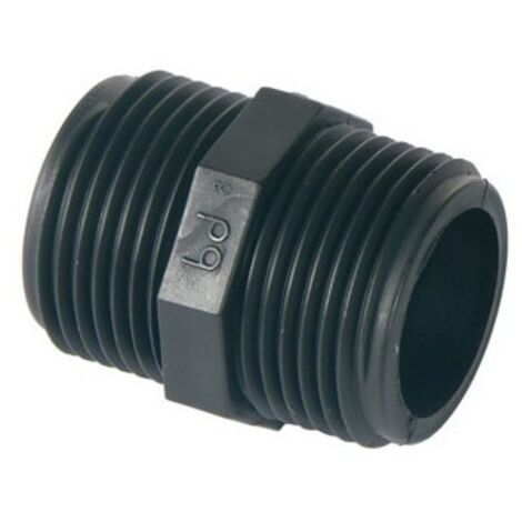 NIPPLE IN PP NERO 2"