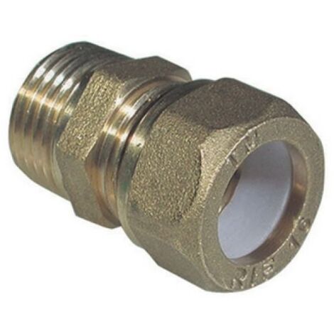 NIPPLE MASCHIO BICONO PER RAME CON OGIVA TEFLON TIEMME 3/4 x 12