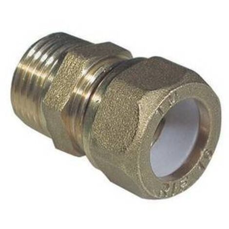 NIPPLE MASCHIO BICONO PER RAME CON OGIVA TEFLON TIEMME 3/4 x 14