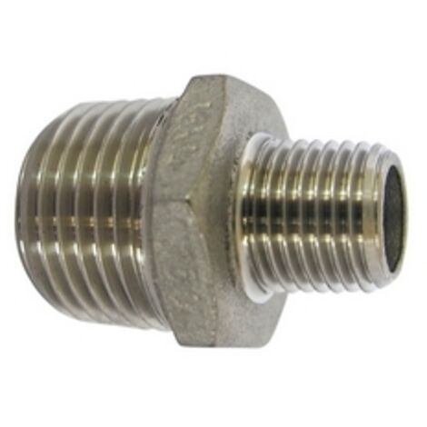 NIPPLE RIDOTTO MM ACCIAIO INOX- 1/2 x 1/4- IKARO- pezzi 1