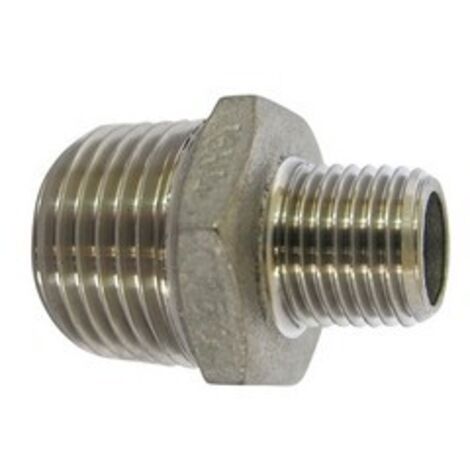 NIPPLE RIDOTTO MM ACCIAIO INOX 1" x 1/2"