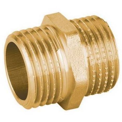 NIPPLES DIRITTO MM IN OTTONE GIALLO PESANTE IBP 1"1/2 IBP