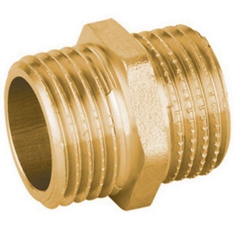 NIPPLES DIRITTO MM IN OTTONE GIALLO PESANTE IBP 1"1/4 IBP
