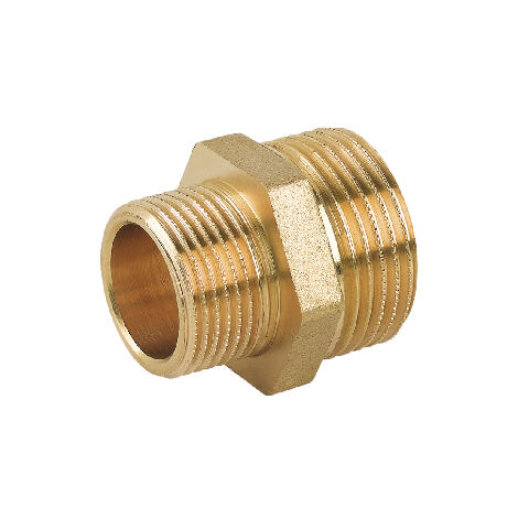 Nipples doppio ridotto mm in ottone giallo  1/4" x 3/8CAVAL