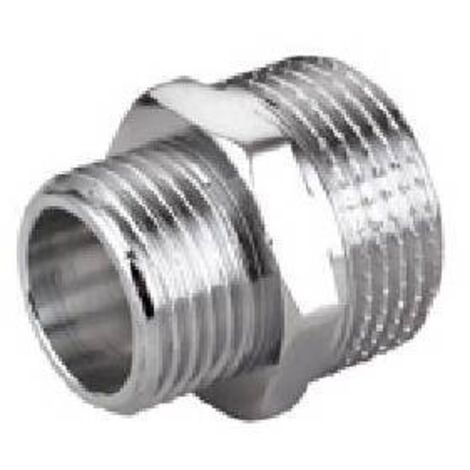 NIPPLES RIDOTTO MM IN OTTONE CROMO IBP 1/2" x 3/8" IBP
