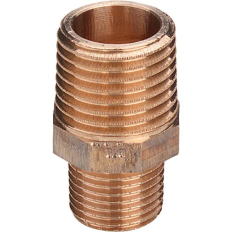Nipples vite doppia ridotta 1/2x3/8 bronzo, filettatura R 266530