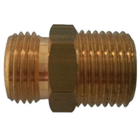 Nipplo destro/sinistro – 1/2" – Ottone, lunghezza 20 mm, passo 14 – Uso idraulico