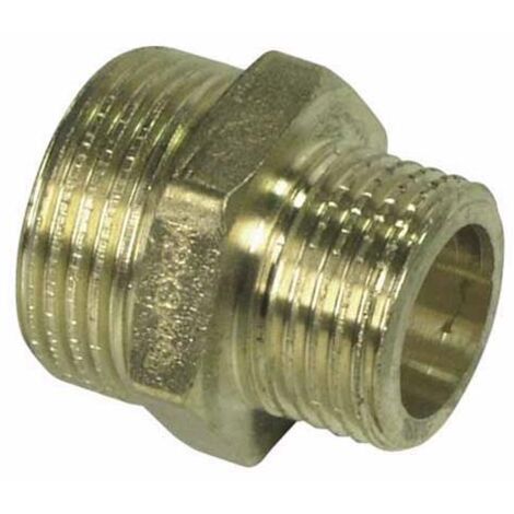 Nipplo di riduzione in ottone 3/8 x 1/2 ottone