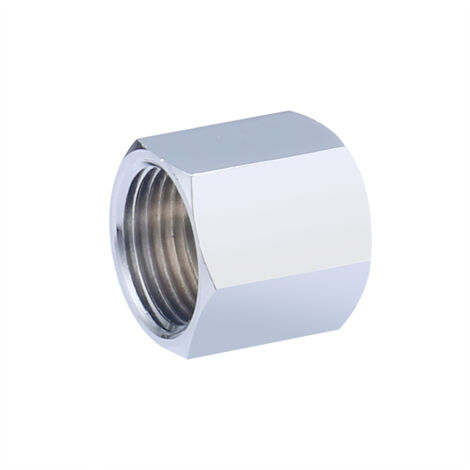 Nipplo doppio femmina, uguale, con battuta di arresto, cromato, F12x17  NOYON & THIEBAULT