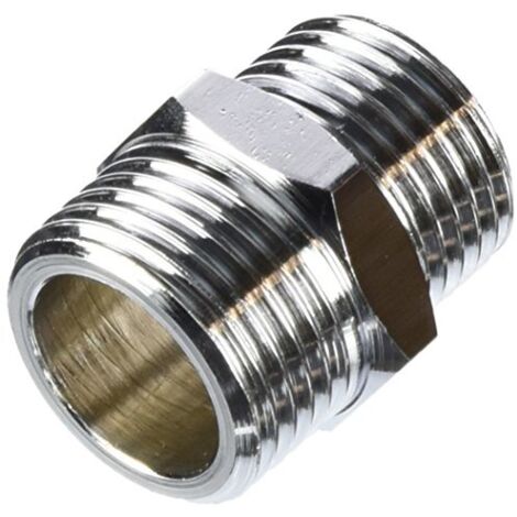 Nipplo doppio IDS 1 / 2x3 / 8Z per tubo cromato da 16 mm