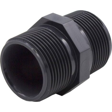 Nipplo filettato in pvc M/M 1/2"
