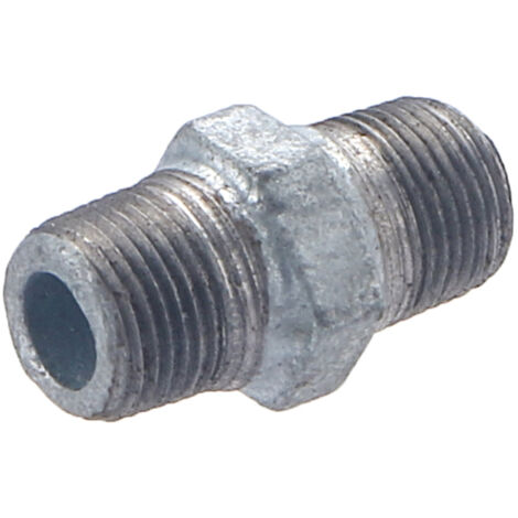 Nipplo galvanizzato, doppio maschio uguale, M12x17 NOYON & THIEBAULT