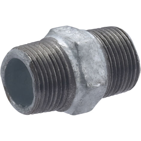 Nipplo galvanizzato, doppio maschio uguale, M20x27 NOYON & THIEBAULT
