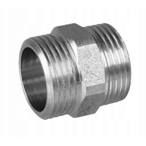 Nipplo in ottone cromato 1" connettore AQUER