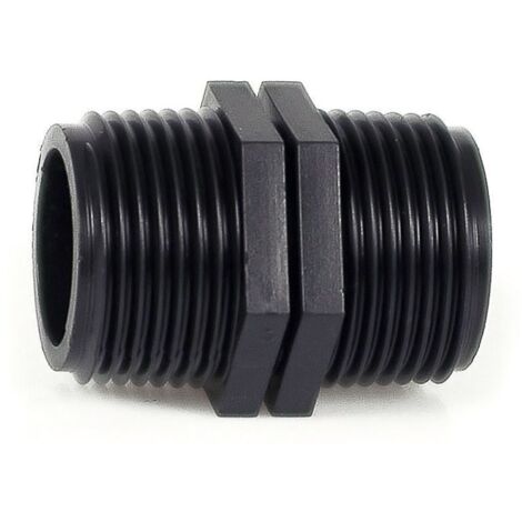 Nipplo - niples riduzione filettata maschio maschio - PN10 in polipropilene 1/2" x 1/2" IR60720M0N200 - - IRRITEC - -
