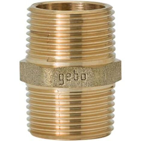 NIPPLO OTTONE 280 GEBO - 1"M - 5 pezzi