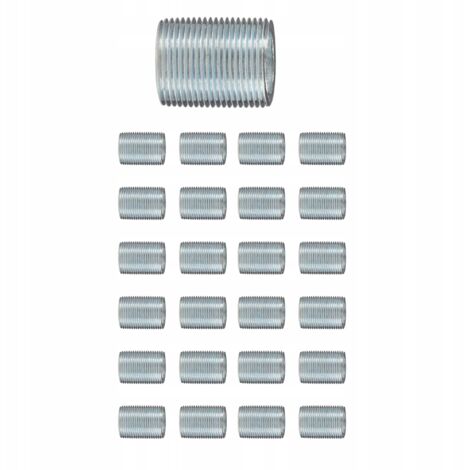 NIPPLO PER TUBO FILETTATO M10 X 13 MM SET DA 25 - PER LAMPADE E ILLUMINAZIONE