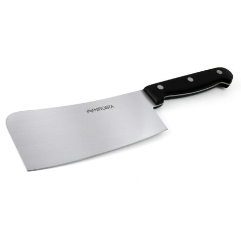Nirosta Mannaia Monopezzo Forgiato in Acciaio Inossidabile con impugnatura ergonomica Dimensioni lama: 15x7,3 cm Dim 27x7,3x1,5 cm Linea Nirosta Mega