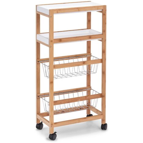 Nischen-Rollwagen, Bambù/MDF