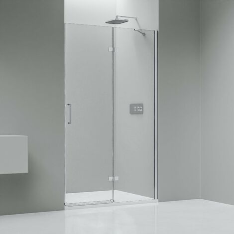 Nischendusche Bernstein NT403 Drehtür an Festfeld 8 mm Nano Klarglas 90 cm Türanschlag Rechts